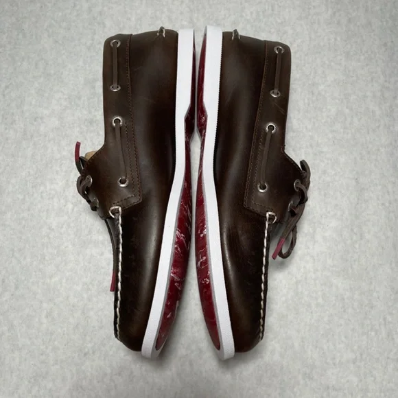 Sperry Authentic Original 2-eye pull-up Boat Shoe Dark Brown Mens US14 - Picture 6 of 11
